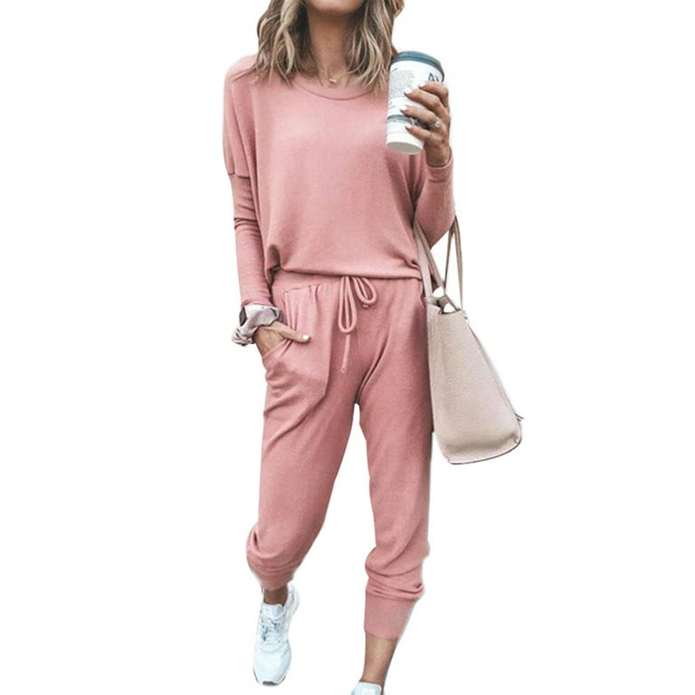 Sweatsuits for Women Tracksuit 2 Piece Outfits Active Wear Pullover  Sweatpants Sweat Suits