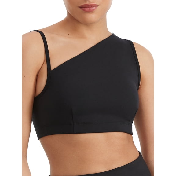 Sweaty Betty BLACK Asymmetric Sculpt Bralette , US Small