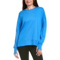 thumbnail image 1 of Sweaty Betty womens  After Class Longline Sweatshirt, xs, Blue, 1 of 3
