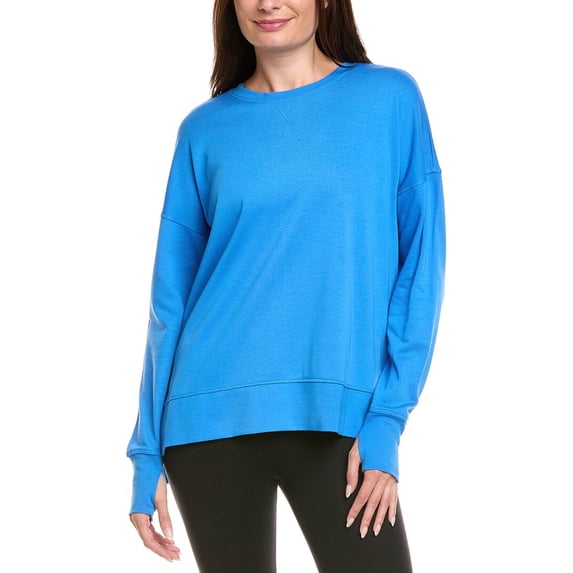 Sweaty Betty womens After Class Longline Sweatshirt, xs, Blue