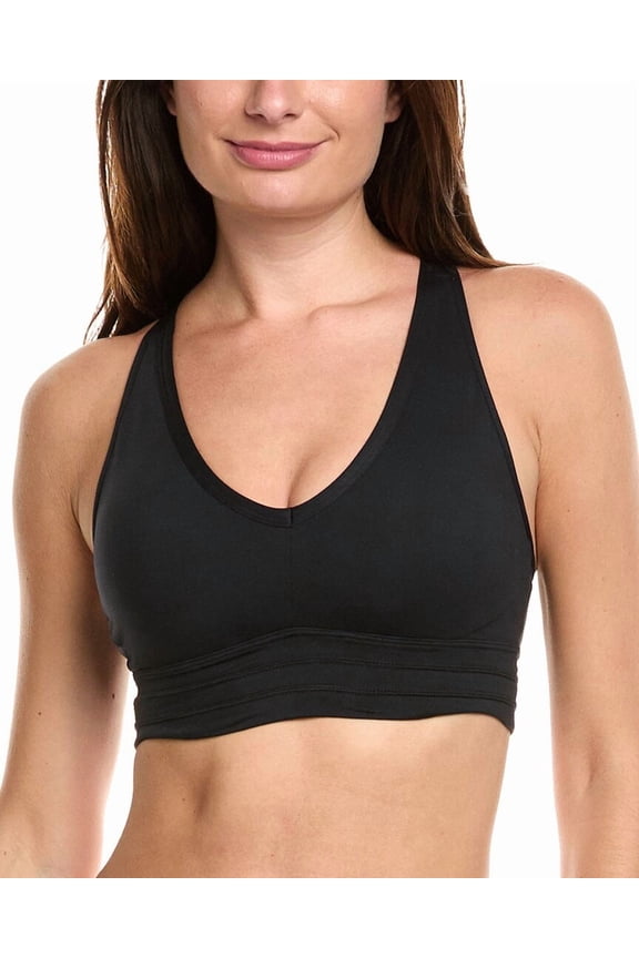 Sweaty Betty womens Gaia Yoga Bra, XXS, Black