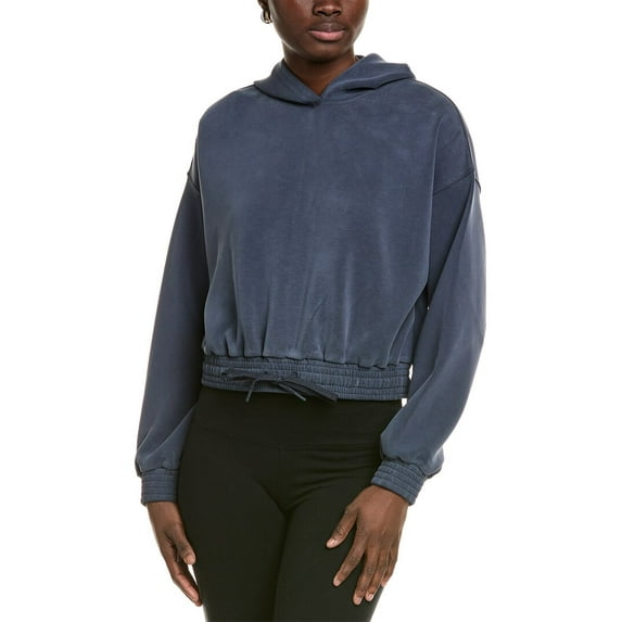 Sweaty Betty womens Sand Wash Crop Hoodie, m, Blue