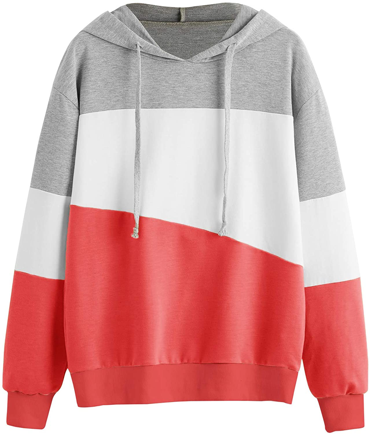 SweatyRocks SweatyRocks Women\'s Colorblock Half Zip Long Sleeve Crop Jacket 並行輸入品 Women's Letter Print Color Block Crop Sweatshirt Long