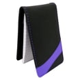thumbnail image 1 of Sweda - Jotter Note Pad with Card Pocket, 40 Page Lined Notepad - Black with Purple., 1 of 7