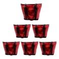 thumbnail image 1 of Sweda Reusable Grocery Bags, Foldable Cloth Shopping Bags, Maroon, Pack of 6, 1 of 8