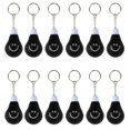 thumbnail image 1 of Sweda Smiley Face Key Chain, Stress Relief Light Bulb Shaped Keychain, Funny Smile Face Stress Balls, School Carnival Reward, Party Bag Gift Fillers - Lot of 96, Black, 1 of 5