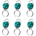 thumbnail image 1 of Sweda Stainless Steel Valet Keychain with Red LED Light - Green Body - 1" Split Ring - Lot of 6, 1 of 6