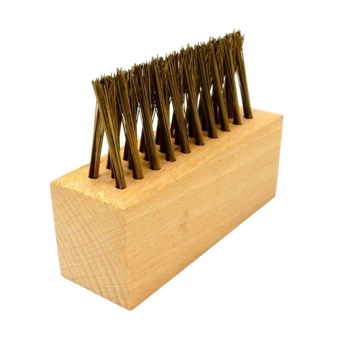Sweda Wire Bristles Push Broom Head Replacement, Hardwood Block Brush