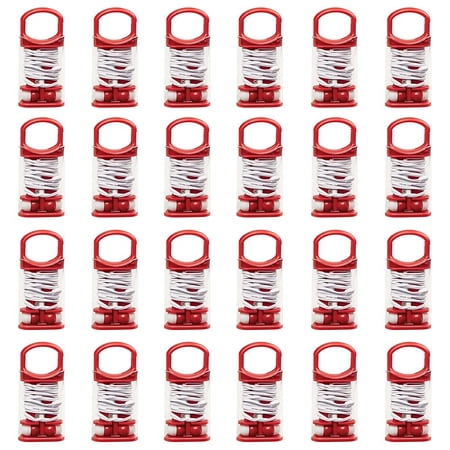 Sweda Wired Earbuds with Phone Stand Keeper Case, Red - Pack of 24