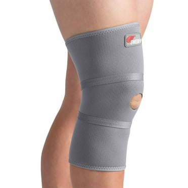 Swede-O Thermal Vent Open Patella Knee Sleeve Brace - Gray, XLarge