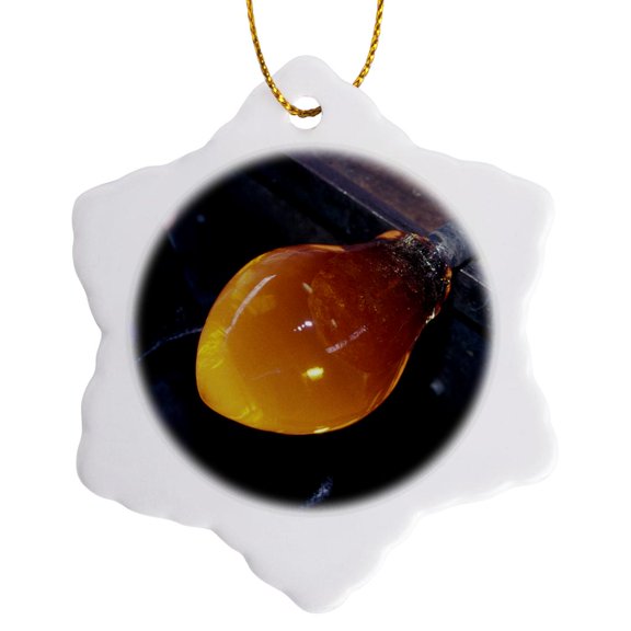 3drose, Sweden, Afors. Orrefors Glassworks, Glass Art - Eu28 Dfr0002 - David R. Frazier, 3 inch Snowflake Porcelain Ornament