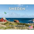 Sweden Calendar 2025 Monthly Wall Stockholm Northern Lights Calender 12