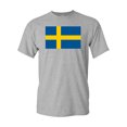 thumbnail image 1 of Sweden Country Flag Adult DT T-Shirt Tee, 1 of 2