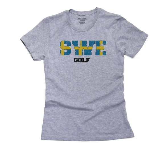 Sweden Golf - Olympic Games - Rio - Flag Women's Cotton Grey T-Shirt