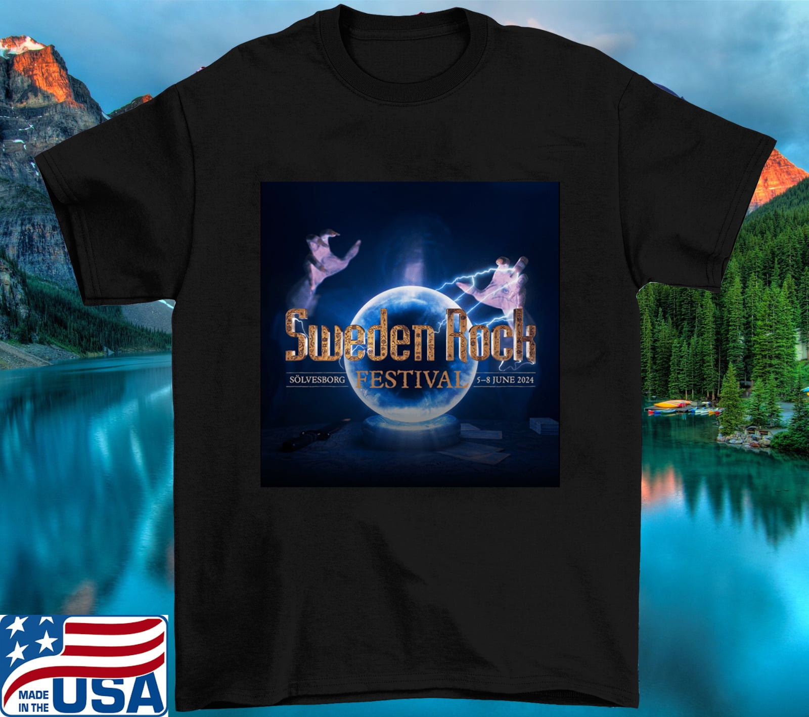 Sweden Rock Festival 2024 Short Sleeve T Shirt Full Size S5XL