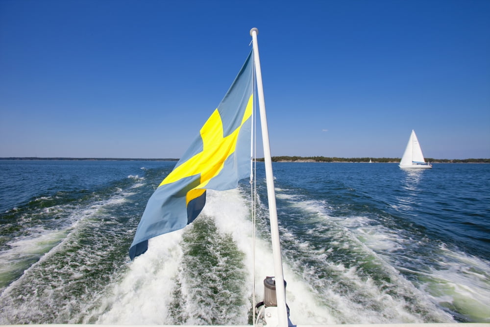 Sweden - Sailing in Stockholm Archipelago Canvas Art - Panoramic Images (27 x 9)
