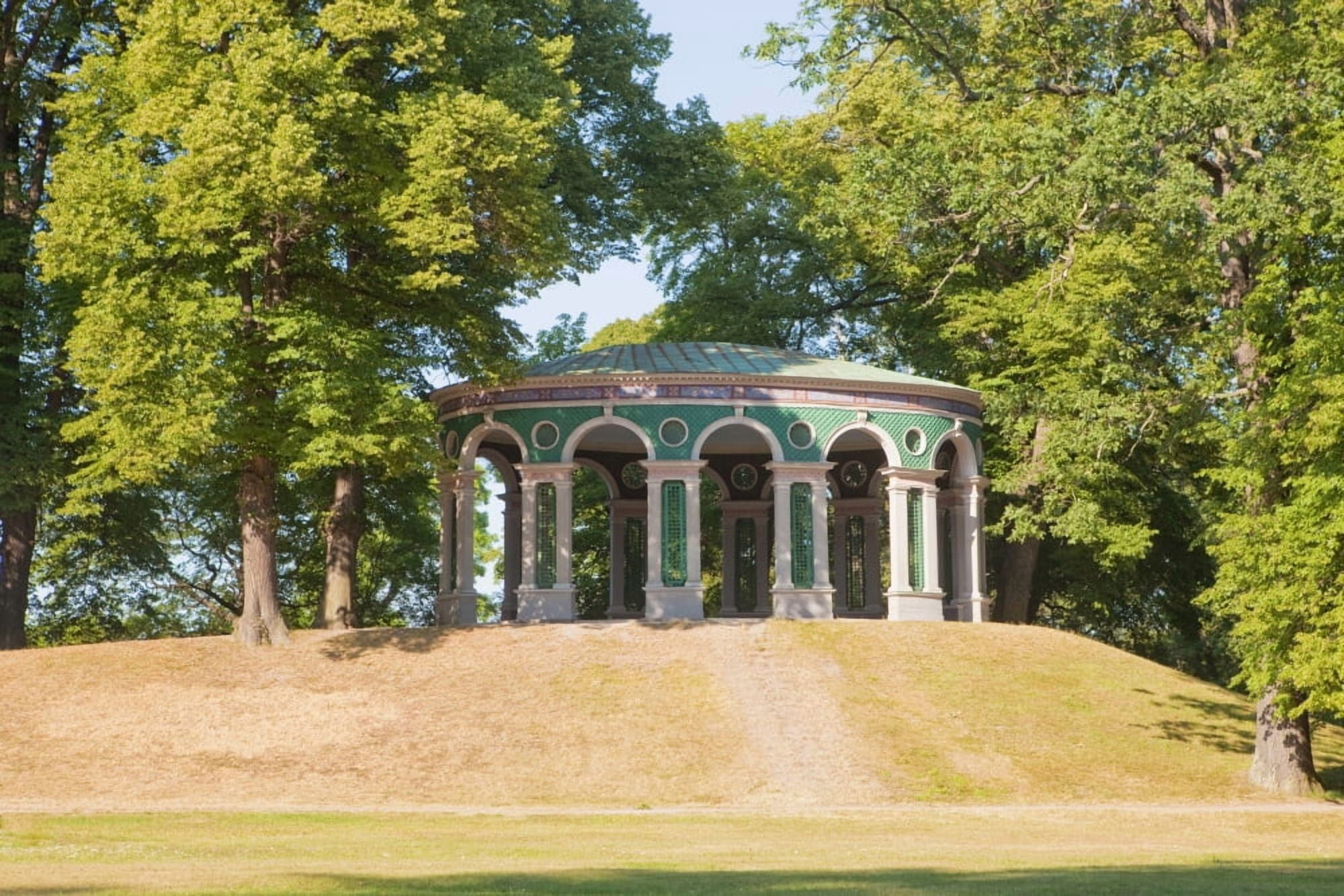 Sweden Stockholm - Echo Tempel (Ekotemplet) in Haga Park Canvas Art - Panoramic Images (36 x 12)