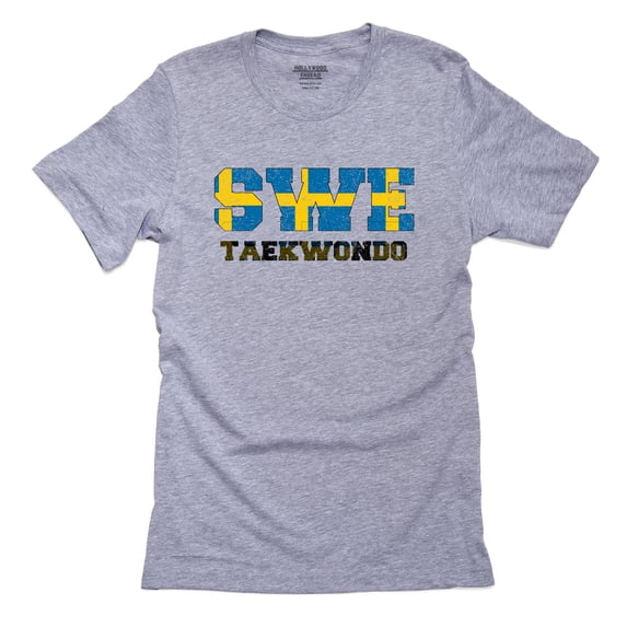 Sweden Taekwondo - Olympic Games - Rio - Flag Men's Grey T-Shirt