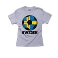 thumbnail image 1 of Sweden World Cup Football Soccer - Russia 2018 Boy's Cotton Youth Grey T-Shirt, 1 of 2