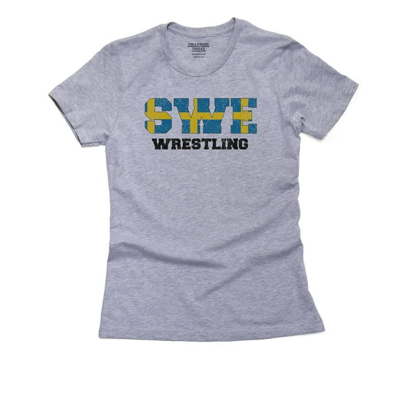 Sweden Wrestling - Olympic Games - Rio - Flag Women's Cotton Grey T-Shirt