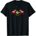 thumbnail image 1 of Sweden flag heart Swedish dala horses T-Shirt, 1 of 3