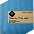 thumbnail image 1 of Swedish Wholesale Swedish Dish Cloths - 10 Pack Reusable, Blue, 1 of 9
