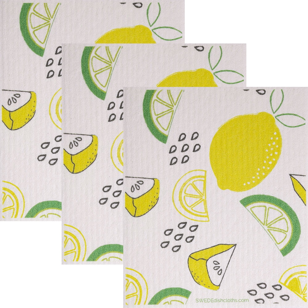 SWEDEdishcloths - Swedish Dishcloth Lemon Lime - Thumbnail 3