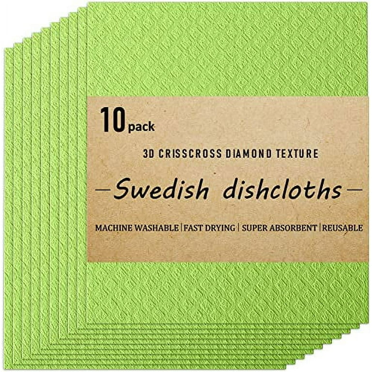 Cellulose Sponge Cloths aka Swedish Cloth- 10 pack