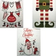 thumbnail image 1 of Swedish Dishcloths Mixed Christmas "B" Set of 3 each (One Of Each Design) Eco Friendly Reusable Absorbent Cleaning Cloth, 1 of 9