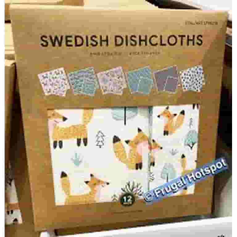 Owl Friends Swedish Dishcloths Set Of 3 | Eco-Friendly, Reusable, Absorbent Cleaning Cloths For Kitchen & Home