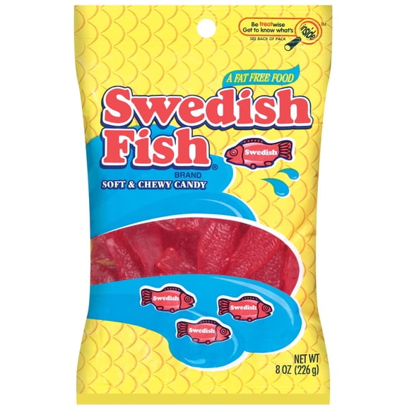 Swedish Fish AquaLife Soft and Chewy Candy, 7.2-Ounce Bags (Pack of 12)
