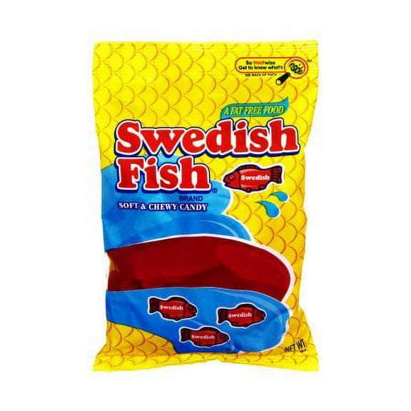 Swedish Fish Fat Free Soft & Chewy Candy (Pack of 3)