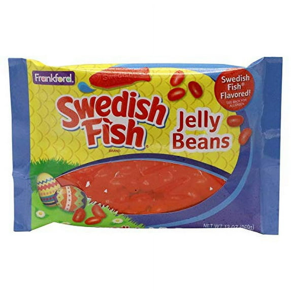SWEDISH FISH Jelly Beans Easter Candy, 10 oz