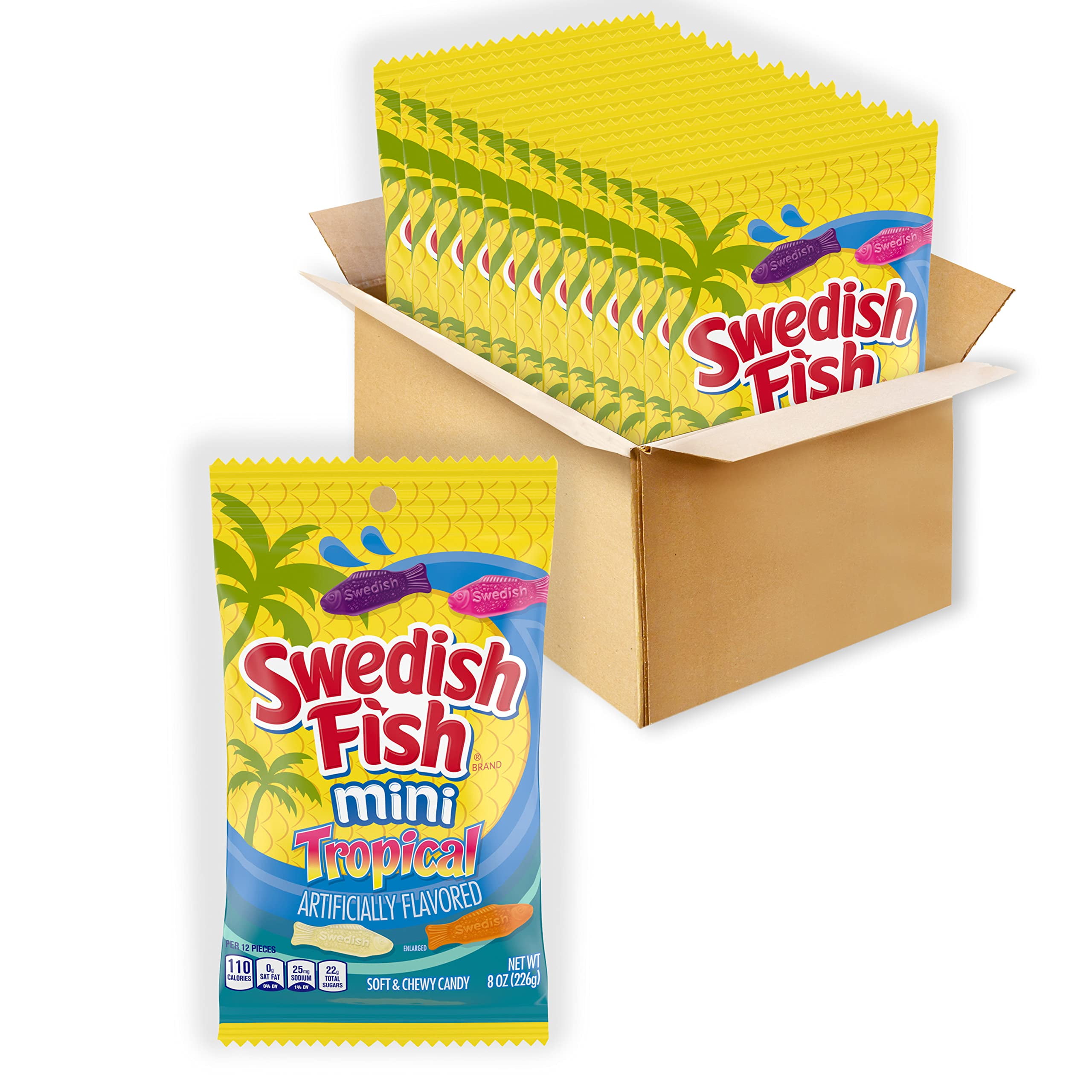SWEDISH FISH Individually Wrapped Soft & Chewy Candy, Share Box