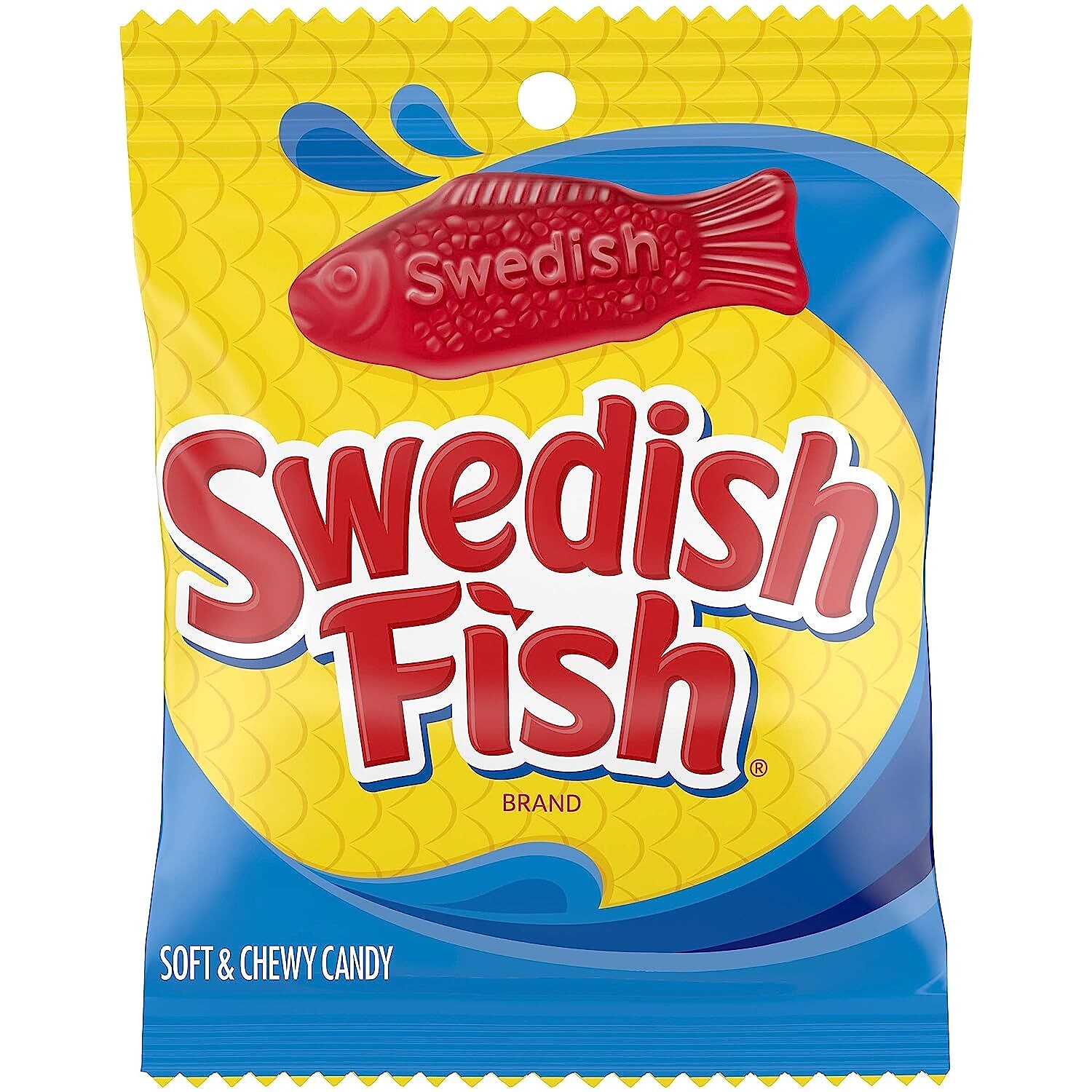 Swedish Fish, Dulces Suaves y Masticables, Original, 5 Oz