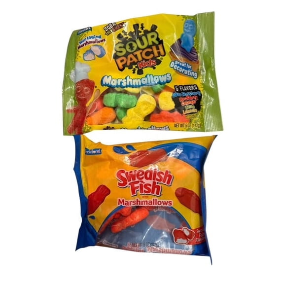 Swedish Fish and Sour Patch Kids ,Limited Time Marshmallow Set