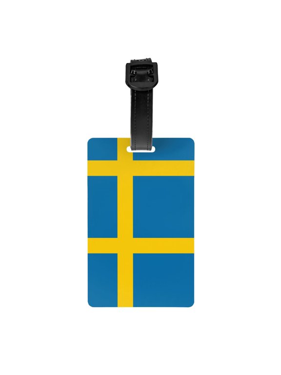 Swedish Flag Luggage Identifier Name Tag For Backpacks Suitcases Bags Baggage