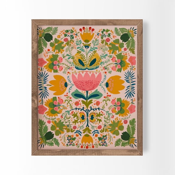 Swedish Folk Art Polska Polish House Warming Decorative Design Accent Display Wall Art