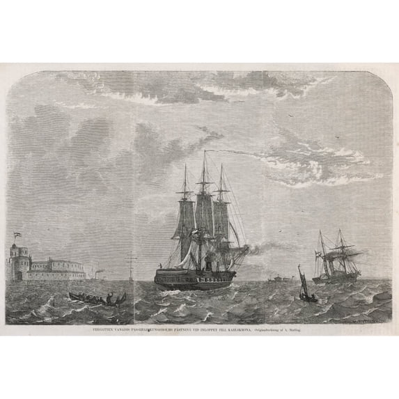Swedish Frigate Poster Print By Mary Evans Picture Library (36 X 24)