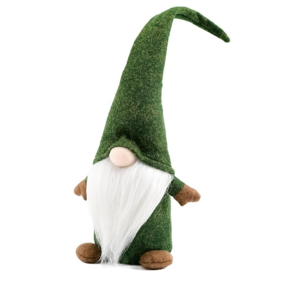 Swedish Gnome Christmas Decoration - Faceless Gnome - Scandinavian Elf - Plush Birthday Gift - Home Decor Christmas Decoration Doll -Green 15.7in