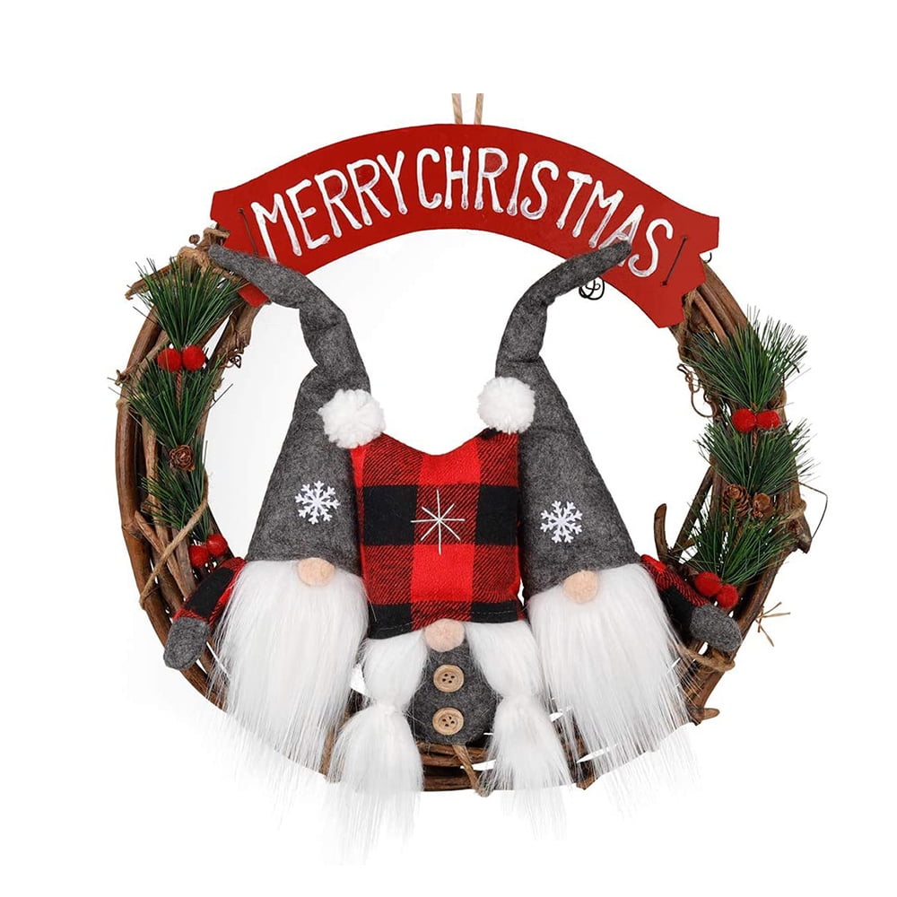 Swedish Gnome Christmas Wreath Christmas Doll Door Knocker Christmas