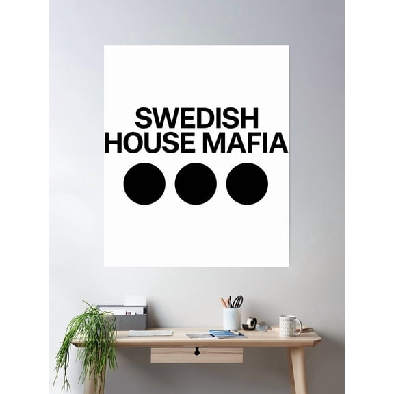Swedish House Mafia 2019 Logo Poster Wall Art, Modern Wall Decor For Living Room Bedroom, 16x24 UNFRAMED