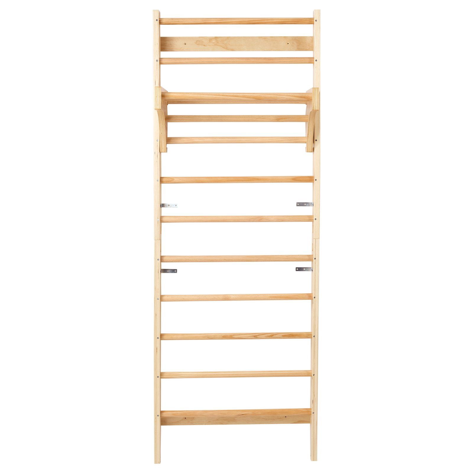 10 Rungs Swedish Ladder Gym for & Adults, 10-Rung Solid Wood Wall Mounted Jungle ...