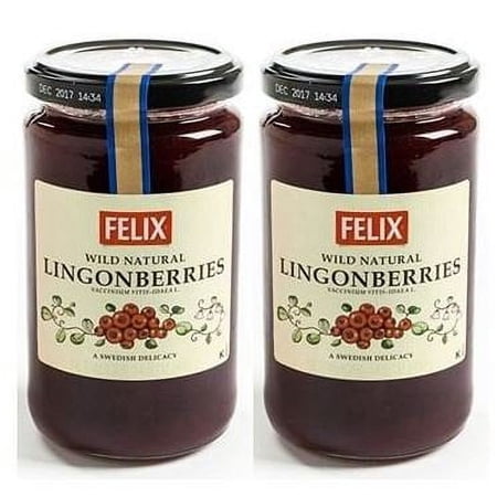 Swedish Lingonberry Preserves by Felix 14.5 ounce (Pack of 2)
