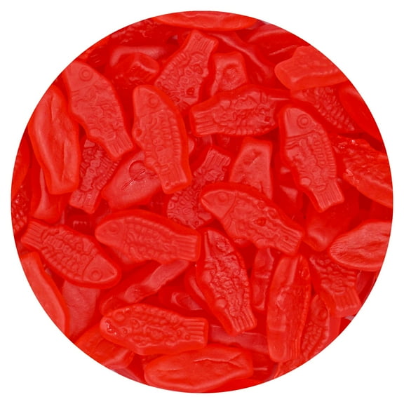 Swedish Mini Red Fish, 3 Pound Bulk Bag, Gummy Candy, The Hampton Candy Company