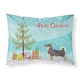 thumbnail image 1 of Swedish Vallhund Christmas Tree Fabric Standard Pillowcase, 1 of 4
