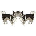 thumbnail image 1 of Swedish Vallhund Decal | Indoor/Outdoor | Dog Lover Super Cute Sticker for SUV Windows, Dorm Rooms, Bedroom, Offices | SignMission personalized gift | 2 Pack of 6", 1 of 1