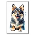 thumbnail image 1 of Swedish Vallhund Dog Art Canvas, Pet Wall, Polygon Art Print on Canvas Canvas, large wall art, bathroom wall art, Ready to Hang,Living Room,Bedroom ＆ Office, 1 of 4