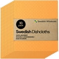 thumbnail image 1 of Swedish Wholesale Swedish Dish Cloths - 10 Pack Reusable, Orange, 1 of 9