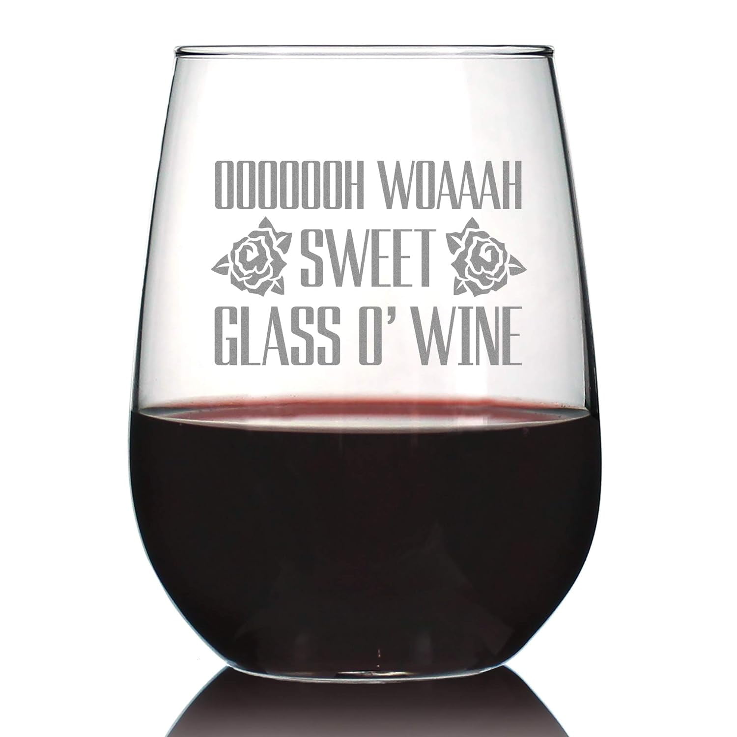 Swee Glass O’ Wine – Cue Funny Semless Wine Glass, Large 17 Ounces, Eched  Sayings, Gif Box